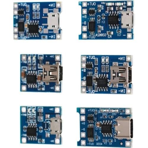 20 Pieces TP4056 Charging Module Battery Charging Board with Battery Protection 18650 BMS 5V Micro USB 1A 186 50 Charge