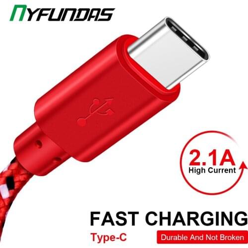 1m 2m 3m Micro USB Type C Cable For Xiaomi Redmi Note 8 Pro Mi 10 9 Huawei P30 Lite P20 Samsung Galaxy S10 A50 A70 Type-C Cables