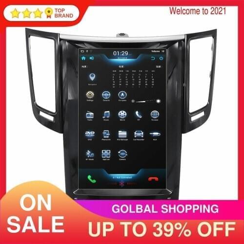 12.1 Inch Android 8.1 4+64GB Tesla Screen Car Multimedia Player For Infiniti QX70 FX25 FX35 FX37 GPS Auto Radio Stereo Headunit