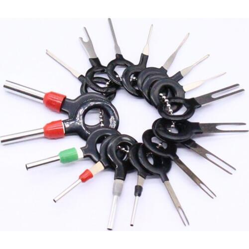 18 Pcs Car Wire Harness Plug Terminal Extraction Pick Connector Pin Remove Tool Set Car Accessories Car Styling
