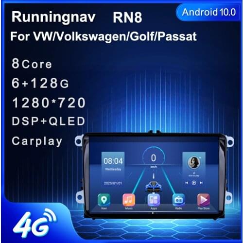 4G LTE Android 10.1 For VW/Volkswagen/Golf/Tiguan/Passat/b6 b5 Multimedia Stereo Car DVD Player Navigation GPS Radio