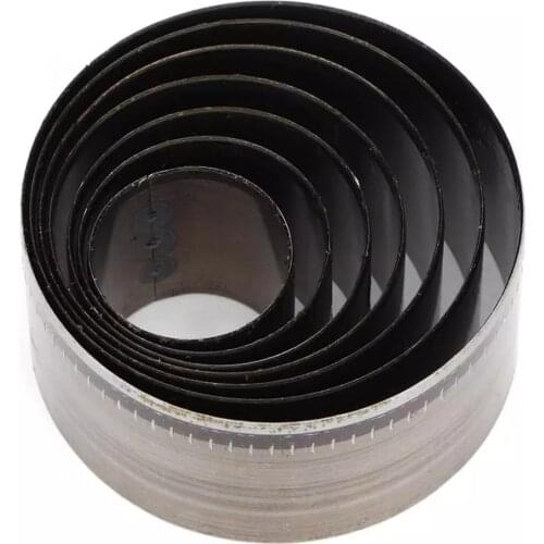 7x Round Leather Cutting Die Circle Cutter Mould DIY Craft Embossing Punch Tools 25mm 30mm 35mm 40mm 45mm 50mm 55mm