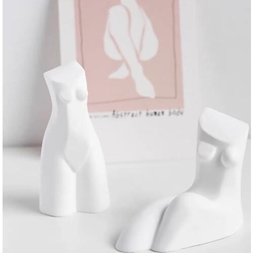 Abstract Body Sculpture Silicone Mould Aromatherapy Plaster Mould Handmade Soap Mould Cement Craft Mould