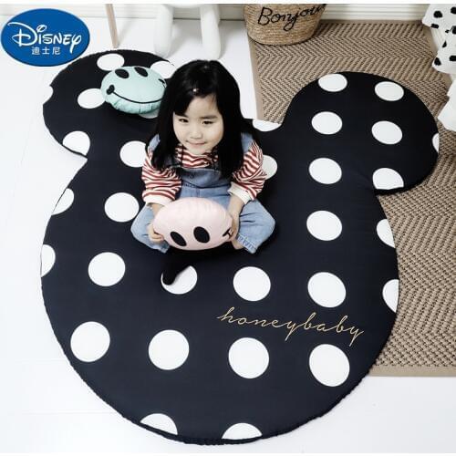 Black and White Mickey Minnie Mouse Rug Child Baby Crawling Game Mat Carpet Indoor Soft Four Season children Mat blanket gift
