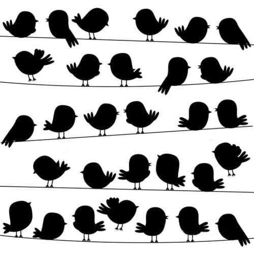 DABOXIBO Bird Background Clear Stamps Mold For DIY Scrapbooking Cards Making Decorate Crafts 2020 NEW Arrival