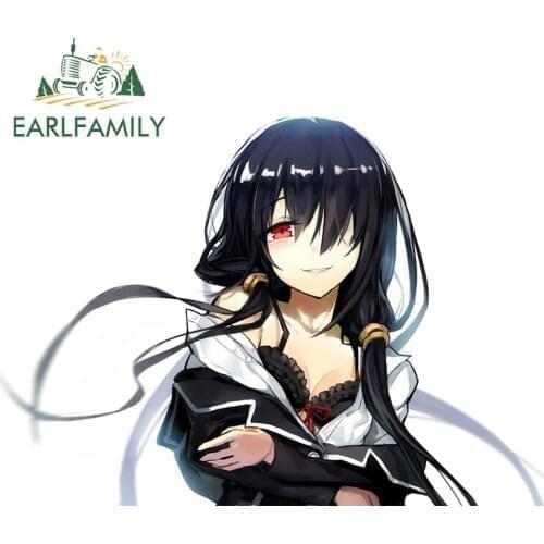 EARLFAMILY 13cm x 8.8cm for DATE A LIVE Anime Car Stickers Camper Vinyl Funny Decal Motorcycle Surfboard Waterproof Decoration