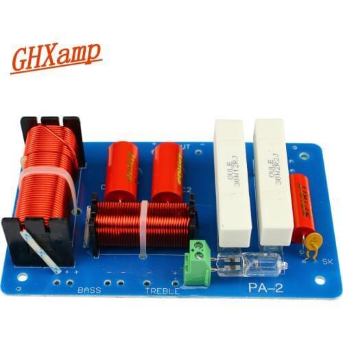 GHXAMP 2 Way Crossover Treble+Dual Bass Stage Speaker Crossover 2200Hz 500W For 10-15 inch Professional Stage Speaker 1PC