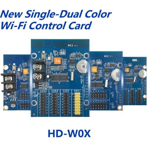 HD-W00 HD-W02 HD-W03 HD-W04 wifi led control card wireless P10 led controller support phone app Android system pad sending news