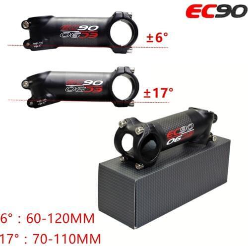 Bicycle Alloy Rod + 3 K carbon Road Bike mountain biking Angle 6 60 70 80 90 100 110 120 Angle 17 70 80 90 100 110 mm