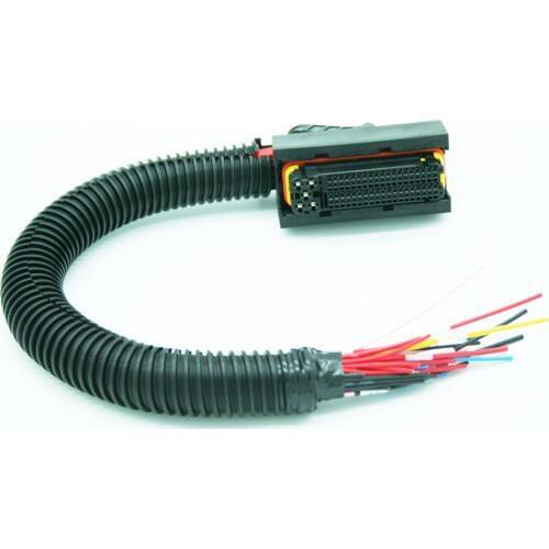 81 Pin 40 Pin ECU Car Pump Controller PC Board Plug Connector With Wire Pigtail For Komatsu PC200-8