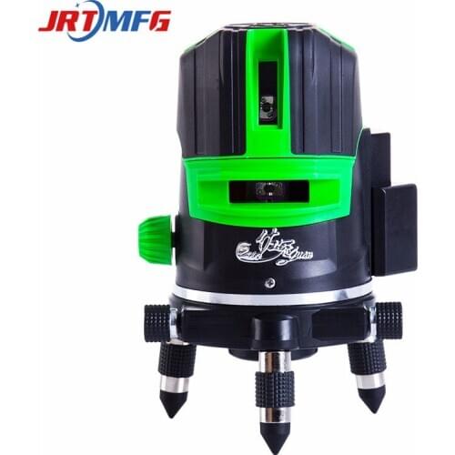 JRTMFG Laser Green Light Level Outdoor Laser Level Super Strong Light 5-wire 3-wire 2-wire Rechargeable Laser Measure Instrument