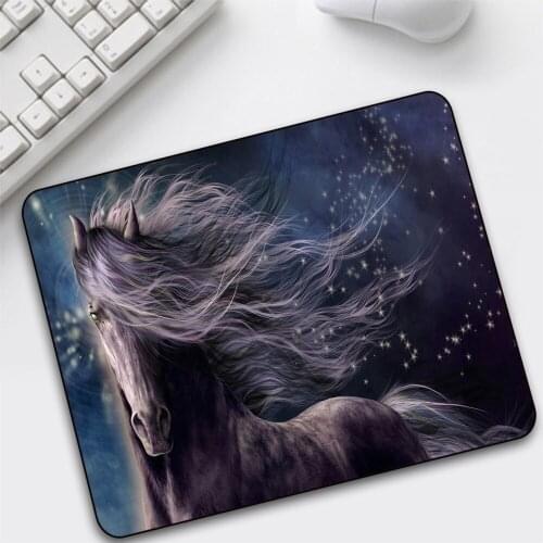 GuJiaDuo Animal Horse Trumpet Small Mouse Pad Laptops PC Gamer Mechanical Keyboard Gaming Accessories Desktop Gaming Mouse Pad