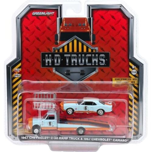 GreenLight 1:64 1967 Chevy Chevrolet gulf Collection Metal Die-cast Simulation Model Cars Toys