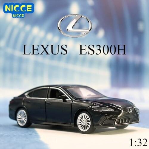 1:32 lexus es300h alloy pull back car model diecast metal toy vehicles with sound light 6 open doors for kids gift free shipping