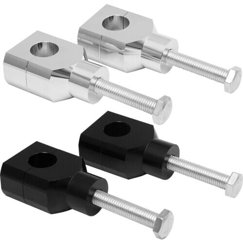 Motorcycle Cafe Racer Universal Black 25MM New Handlebar Riser Clamp For Harley Honda Yamaha Kawasaki Bobber Chopper Custom