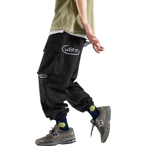 Men Black Pants 2021 Autumn Hip Hop Harem Pants Casual Oversize 5XL Joggers Trouers