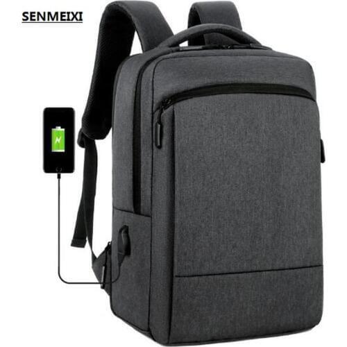 New Laptop Backpack Men Office Work bagpack Usb Charging Business Bag Unisex Black Backpack School Back Pack Mochila Male