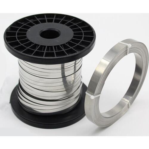 10Meter Packaging Machine Sealing Machine Heating Sheet Nichrome Flat Heater Wire for Heating Element 0.15/0.2/0.25mm Thickness