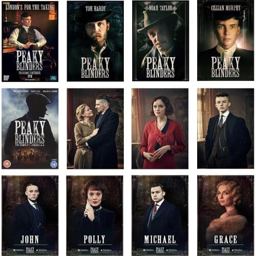 Peaky Blinders Canvas Paintings TV Series Posters and Print Art Murals Modern Home Living Room Wall Decoration Frameless Cuadros