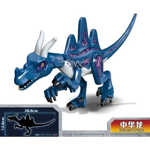 New 2021 Jurassic Dino World Stegosaurus Carnotaurus Building Kits Bolcks Bricks Dinosaurs figures Raptor Toys for kids gifts