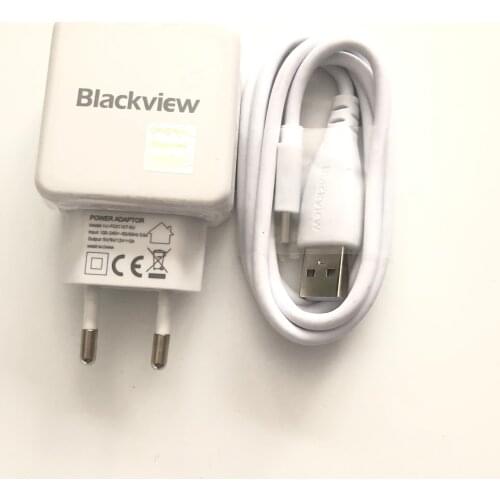New Original Travel Charger + USB Type-C Cable For Blackview BV8000 Pro MTK6757 Octa Core 5.0" FHD tracking