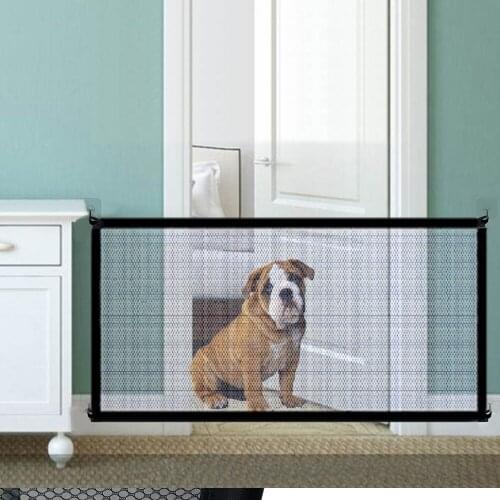 Pet Fence Barrier Gate Safety Folding Nylon Mesh Tear-resistant Dog Fences For Indoor And Outdoor Home Pet Supplies Dropshipping