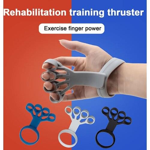 Finger Hand Gripper Resistance Band Squeeze Relief Toy Silicone Wrist Stretcher belt Finger Exercise Trainer Power Hand Grips