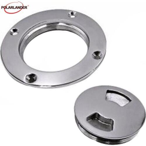 Inspection Deck Plate 1 pcs 316 Stainless Steel 6 inch Marine for Boat 4inch Hand Tighten