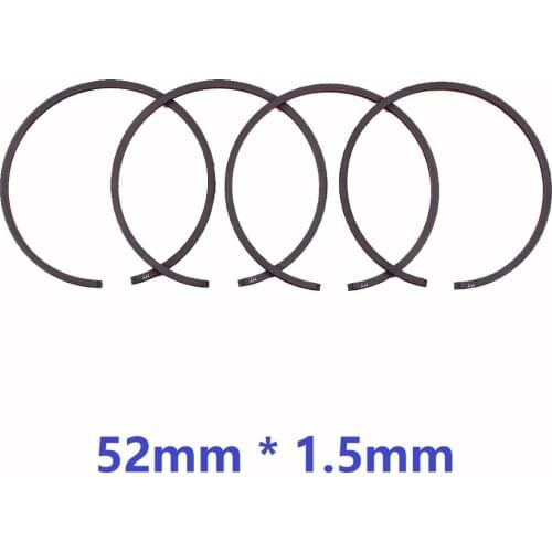4pcs/lot 52mm * 1.5mm Piston Ring For Husqvarna 272 272XP 272K 281 282 285 480 181 Jonsered 2077 2083 Partner 7700 Chainsaw