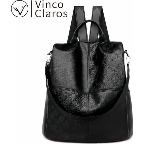 Middle Size Casual Backpacks for Women 2020 Designer Leather Backpack Travel Fashion Small Cute Backpack Women High Quality New