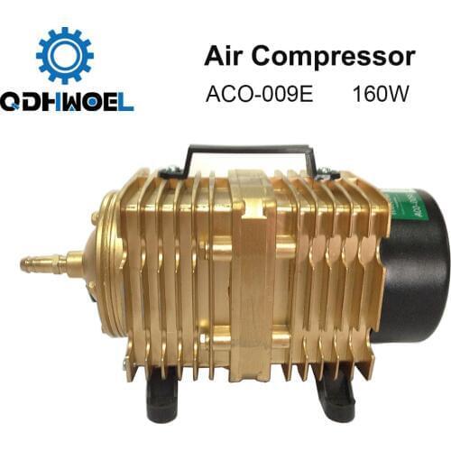 QDHWOEL 160W Air Compressor Electrical Magnetic Air Pump for CO2 Laser Engraving Cutting Machine ACO-009E