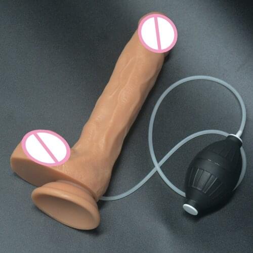 Squirting Dildo Realistic Huge Ejaculating Penis For Women Lesbian Masturbation Tool Suction Cup Dick Flirt Erotic Toys 9 inch