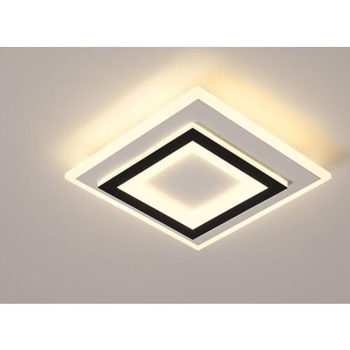 Modern Minimalist Geometric Shape Porch Iron Ceiling Aisle Lamp Bedroom Balcony Study Living Room Acrylic Led Lighting