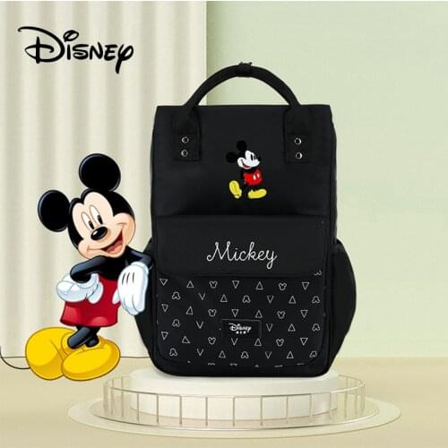 Disney Diaper Bag Backpack for Moms Baby Bag Maternity for Baby Care Mickey Mouse Nappy Bag Travel Stroller Free 1 Piar Hooks