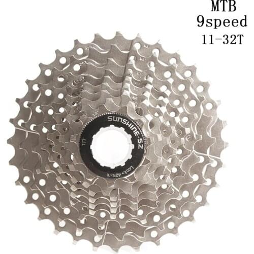 SUNSHINE-SZ 9 Speed 11-32T MTB Mountain Bike Cassette 9s 18s 27s 32t Freewheel Bicycle Flywheel for parts M370 M430 M4000 M590