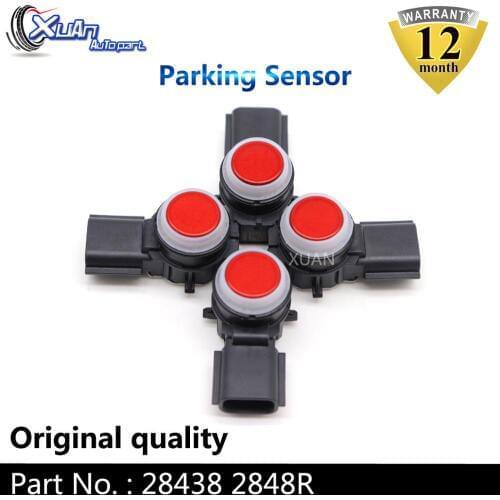 XUAN 4pcs High Quality Car PDC Parking Sensor Bumper Reverse Assist 28438 2848R 0263023789 284382848R