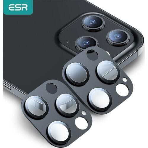ESR 2PCS Camera Screen Protector for iPhone 12 Pro Max HD Clear Glass for iPhone 12 Pro Len Films for iPhone 12 Camera Protector