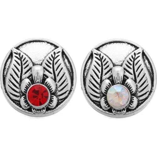 10pcs/lot New Snap Jewelry Flower Snap Buttons fit 18MM Snap Bracelet Jewelry New Year Christmas Gifts