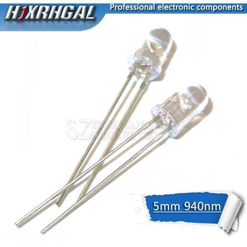 100pcs LED 5mm 940nm IR Infrared Emitting Round Tube Light diode new and original hjxrhgal