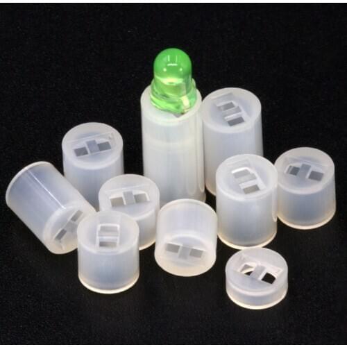 1000pcs/lot LED Spacer 4mm/5mm Diode Lamp Post Nylon PCB Board Isolation Lamp Shade Light-emitting Tube Holder Length 2mm -22mm