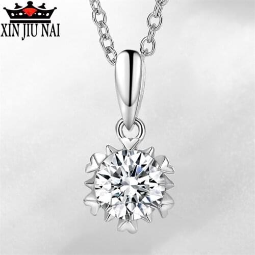 2020 new arrival s925 sterling silver snowflake section 5A zircon super shining luxury delicate female money chain pendant