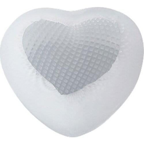 3D Grids Love Heart Epoxy Resin Mold DIY Crafts Home Ornaments Silicone Mould