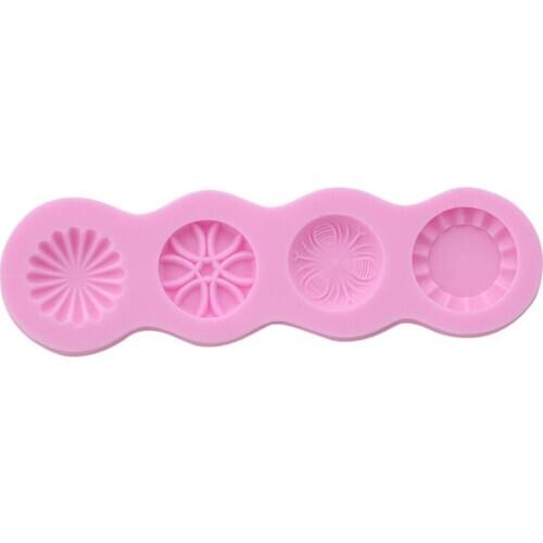 3D Flower Shaped Silicone Cake Border Decoration Sugarcraft Cake Mold Clay Crafts DIY Tools