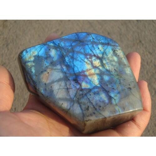 425g Natural Labradorite Crystal Rough Polished From Madagascar B1670