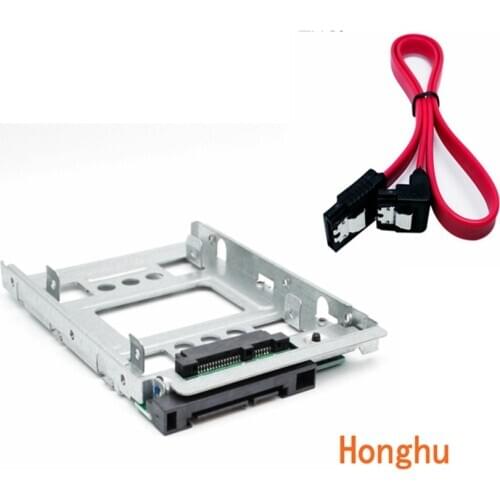 654540-001 2.5" to 3.5" SATA SSD HDD Adapter tray MicroServer with SATA cabel for 651314-001 x7k8w 774026-001 PC CASE