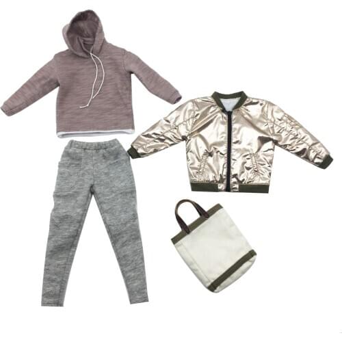 1/6 Scale Male Figures Accessories - Glossy Jack, Hoodies, Pants, Tote Bag