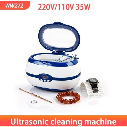 Ultrasonic Cleaning Machine Cleaning Machine High Frequency Vibration Wash Cleaner Washing Jewelry Glasses Watch 600ml