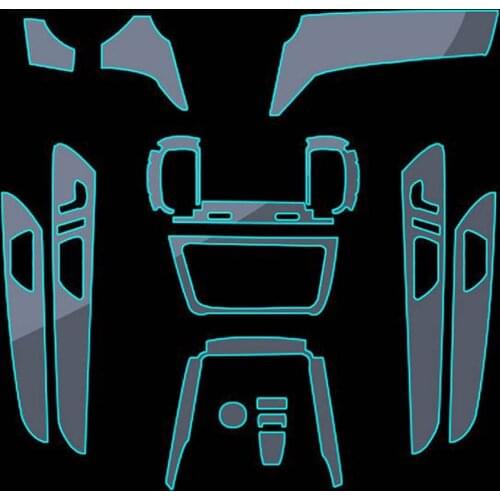 Car-Styling New Car Interior Trim Dashboard Clear Paint Protective Film Stickers for Mercedes-Benz GLE/GLS