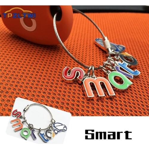 For Smart Fortwo Forfour 453 451 450 452 454 Crossblade Roadster Cabrio City-Coupe Roadster Coupe Car Key Ring Chain Keychain