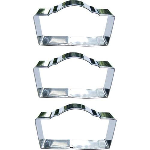 Bunker shape 3 piece biscuit cutting molds, baking tools, cake decorating soft candy tools